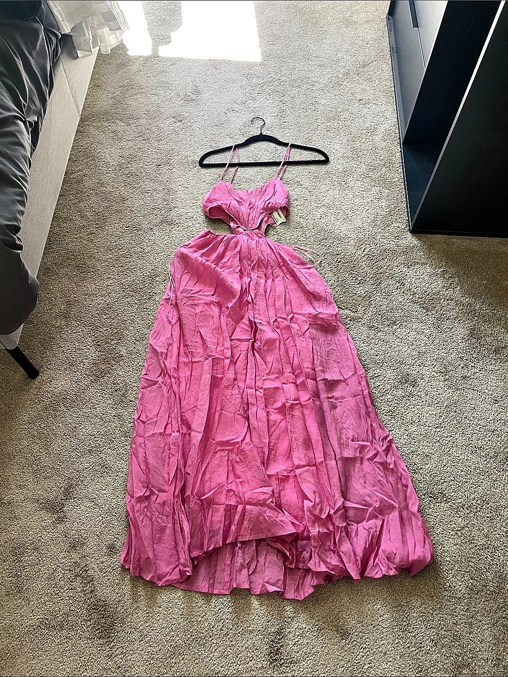 ASTR Pink Cutout Maxi Dress